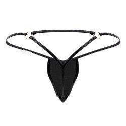 CandyMan String Effet Mouillé Benten Noir